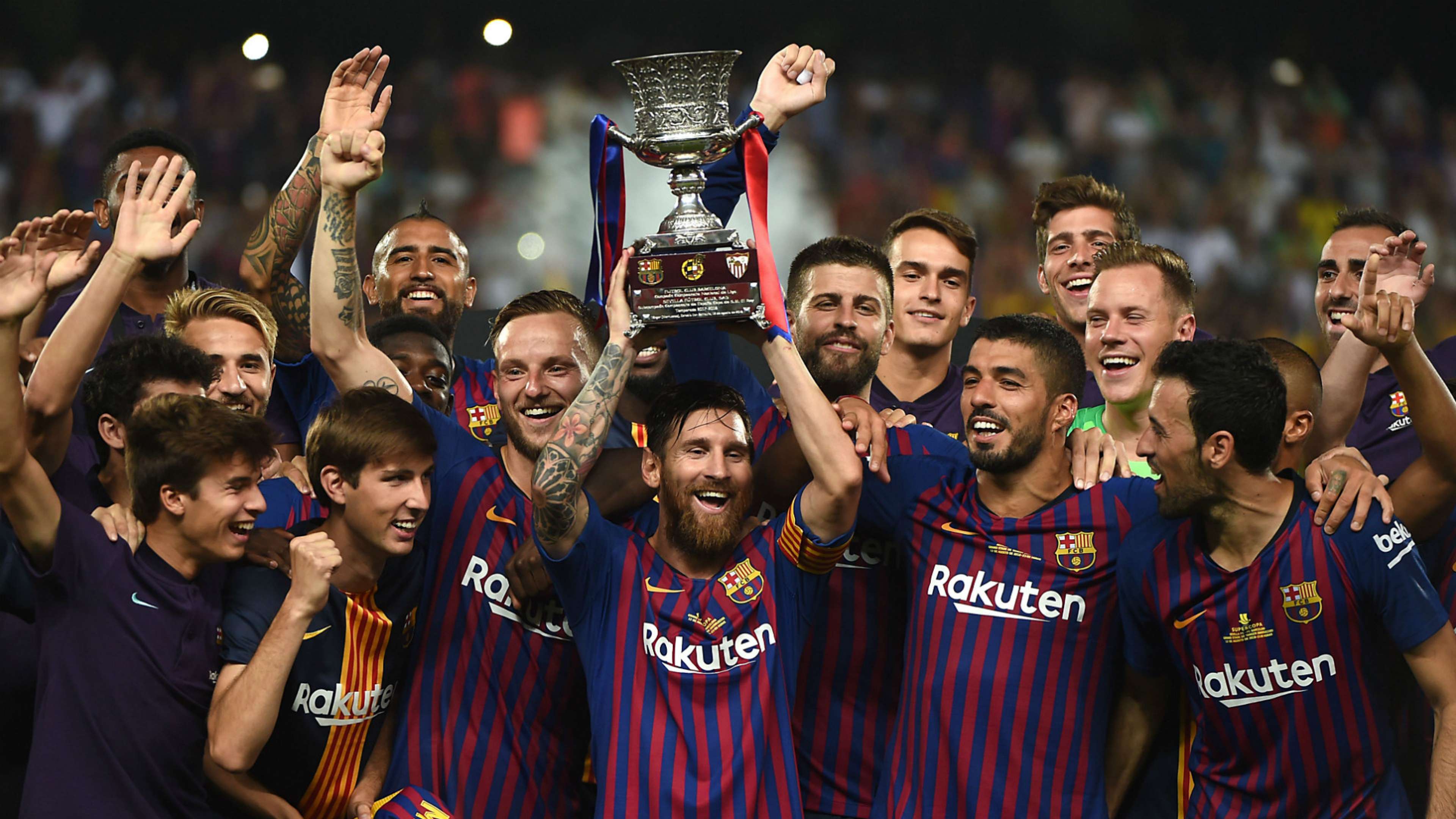 Lionel Messi Sevilla Barcelona Supercopa España