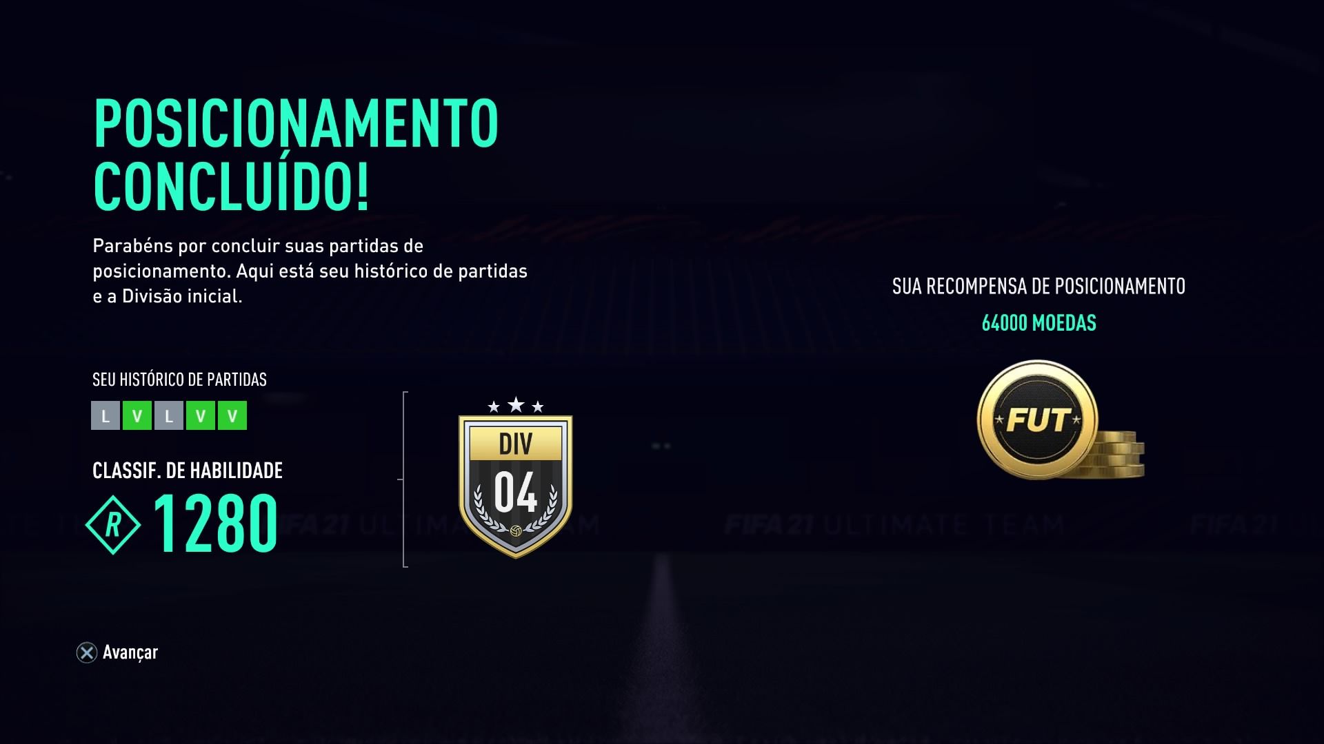 FIFA 21 FUT posicionamento