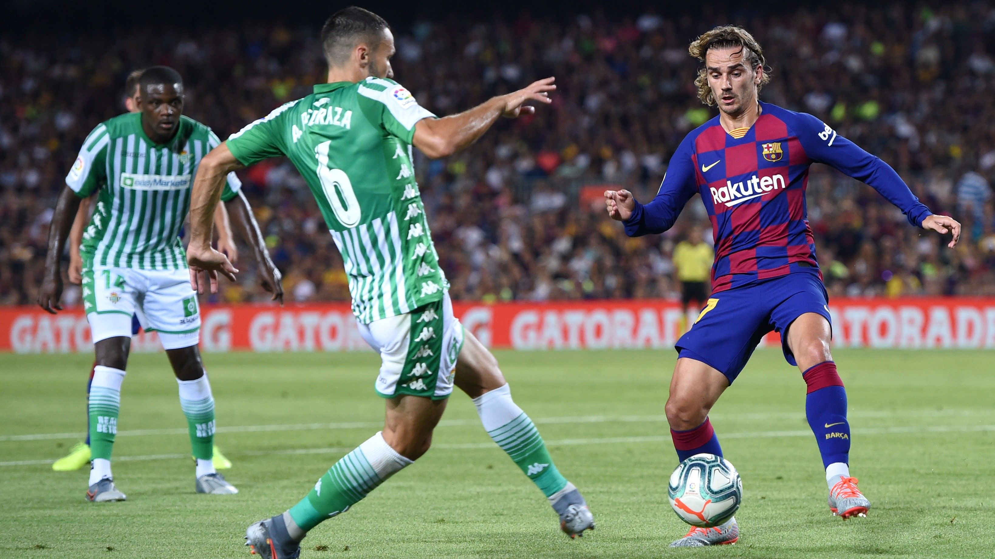Antoine Griezmann Alfonso Pedraza Barcelona Betis LaLiga 25082019