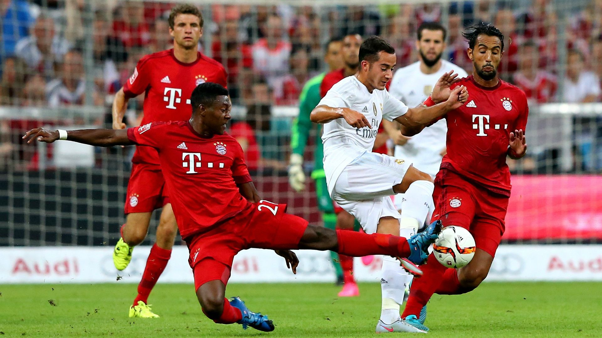 David Alaba Lucas Vazquez FC Bayern Munchen Real Madrid Audi Cup 05082015