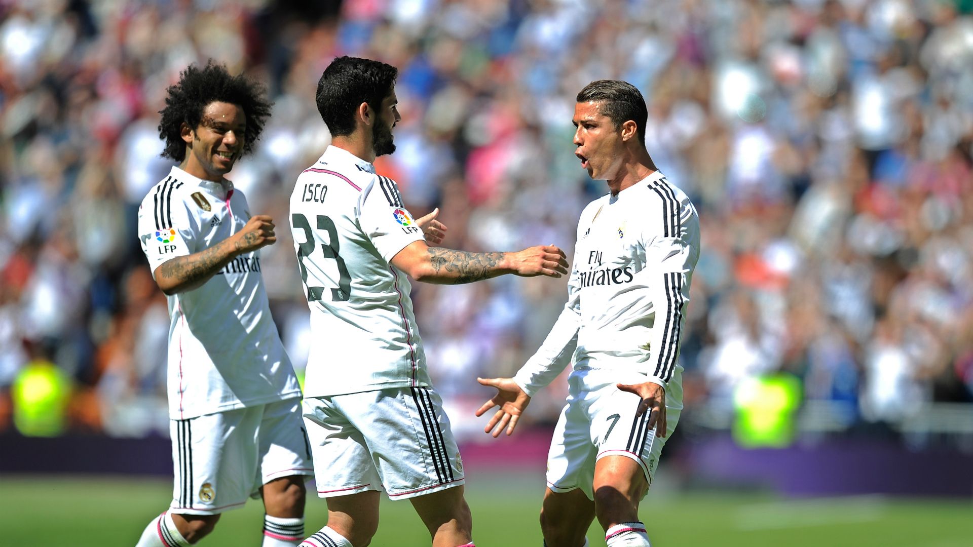 Marcelo Isco Alarcon Cristiano Ronaldo Real Madrid Eibar Liga BBVA 04112015