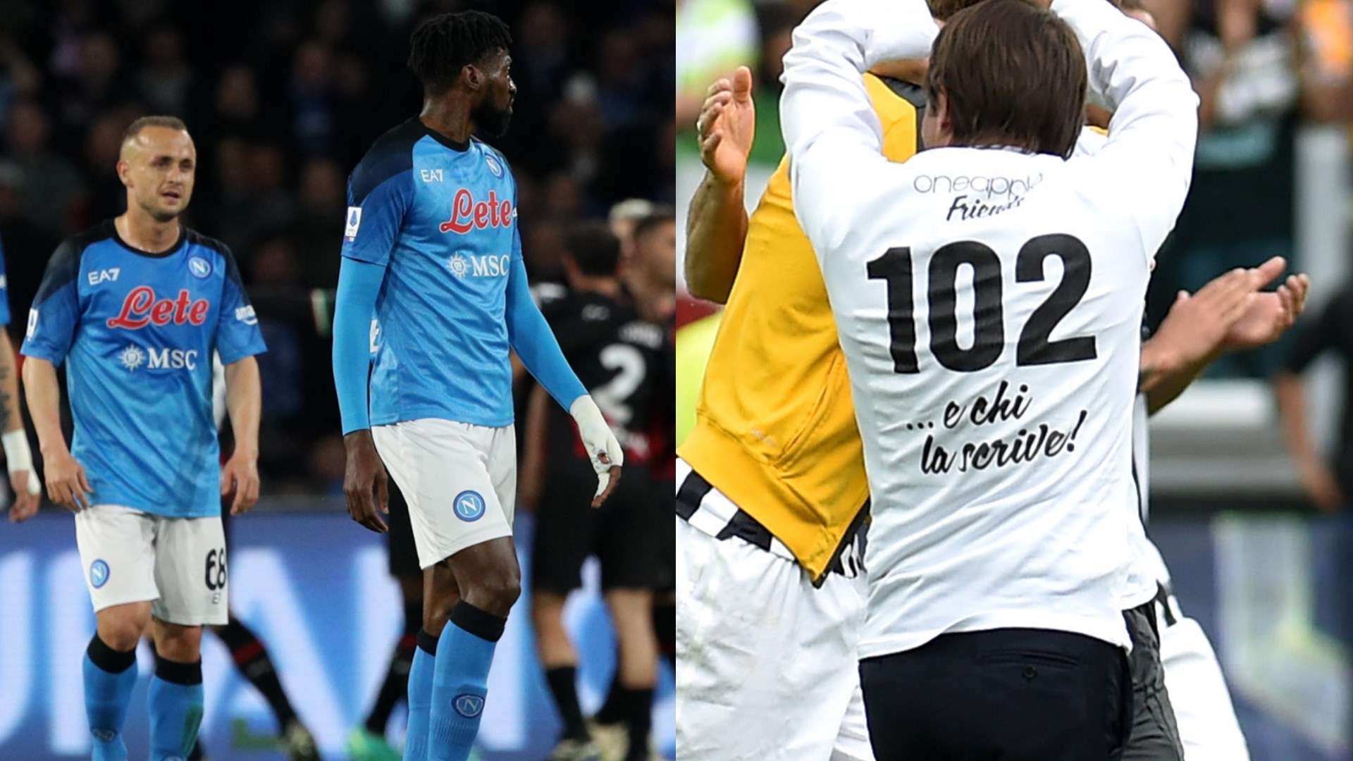 Napoli Juve 102 punti