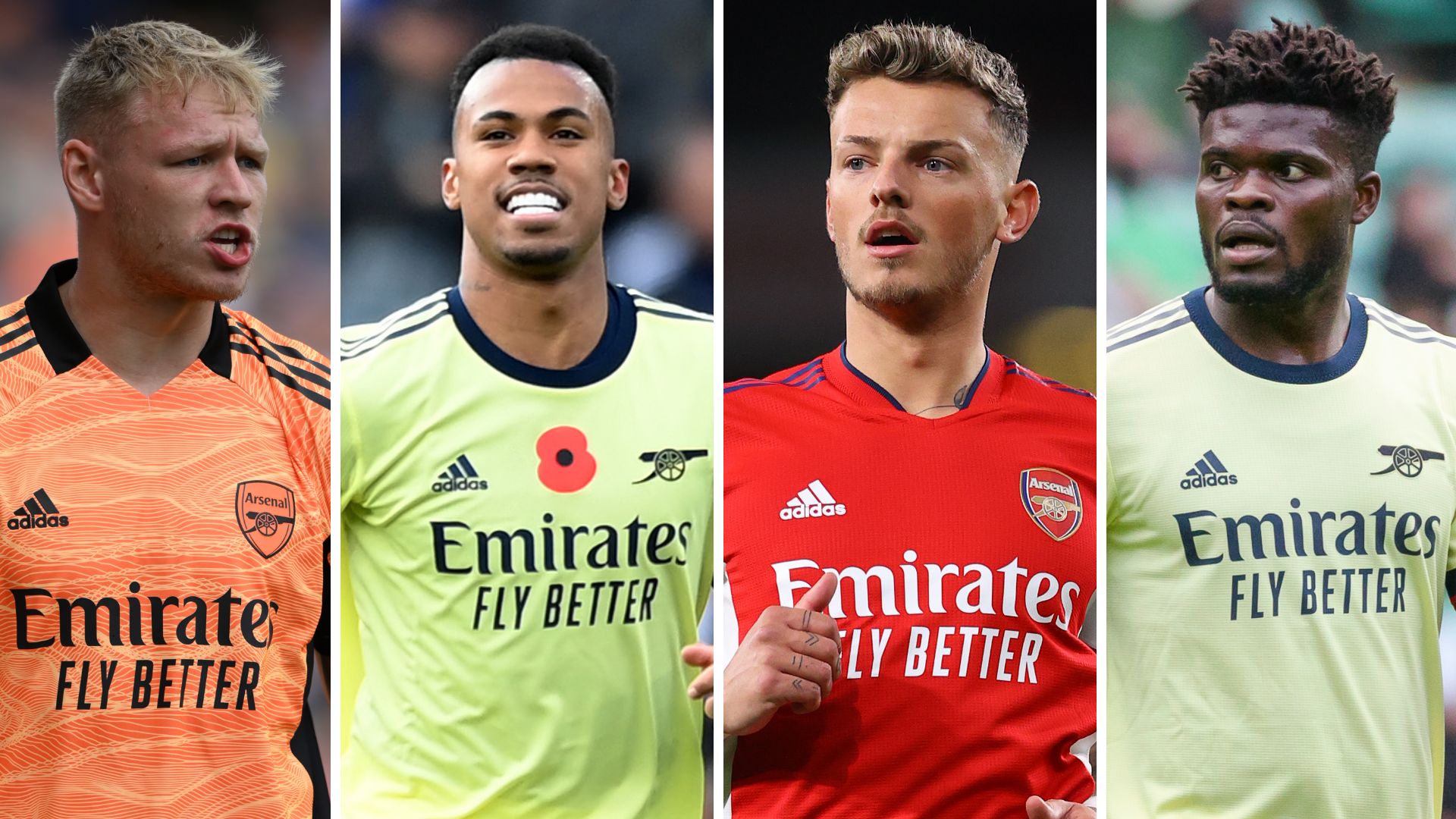 Ramsdale, Gabriel, Ben White, Thomas Partey