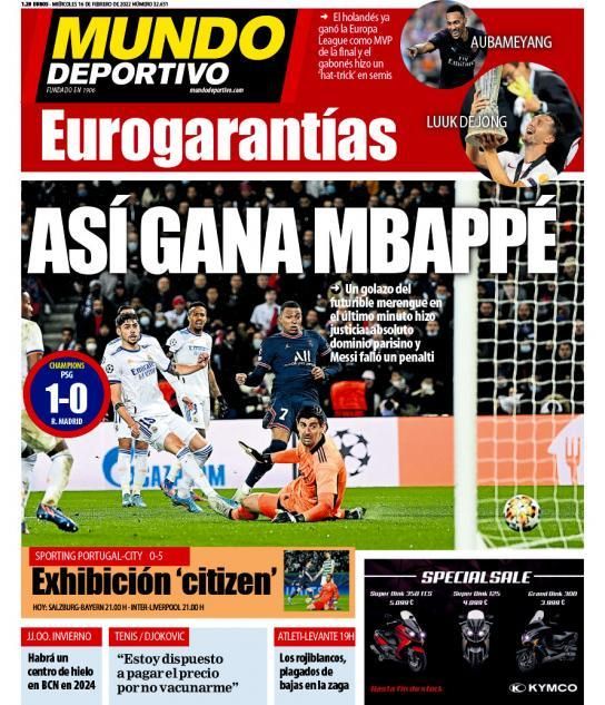 Mundo Deportivo Mbappé PSG-Real Madrid