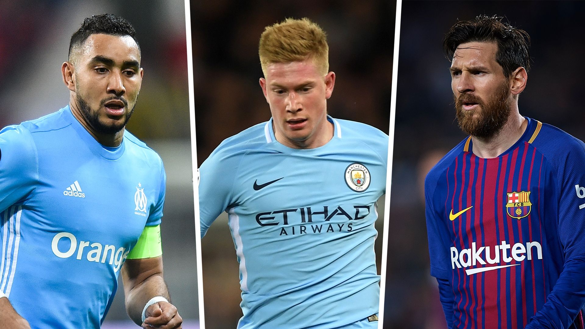Payet, De Bruyne, Messi