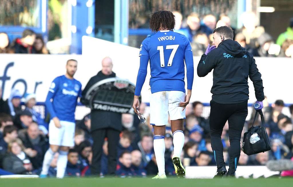 Alex Iwobi injury Everton Arsenal EPL 21122019
