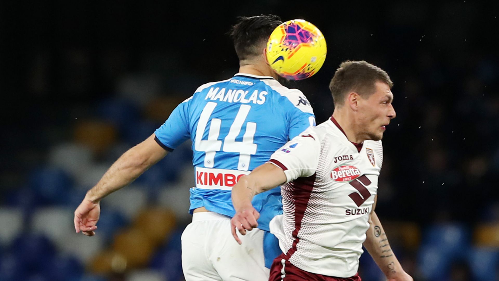 Kostas Manolas Andrea Belotti Napoli Torino Serie A