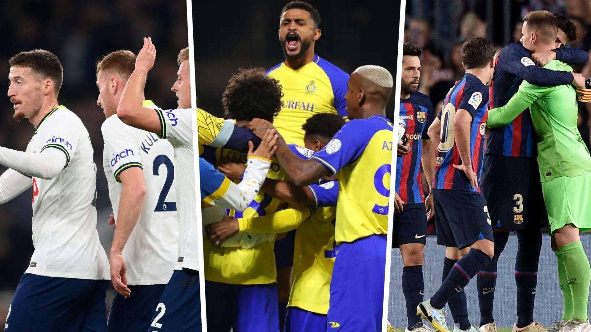 barcelona - nassr - tottenham