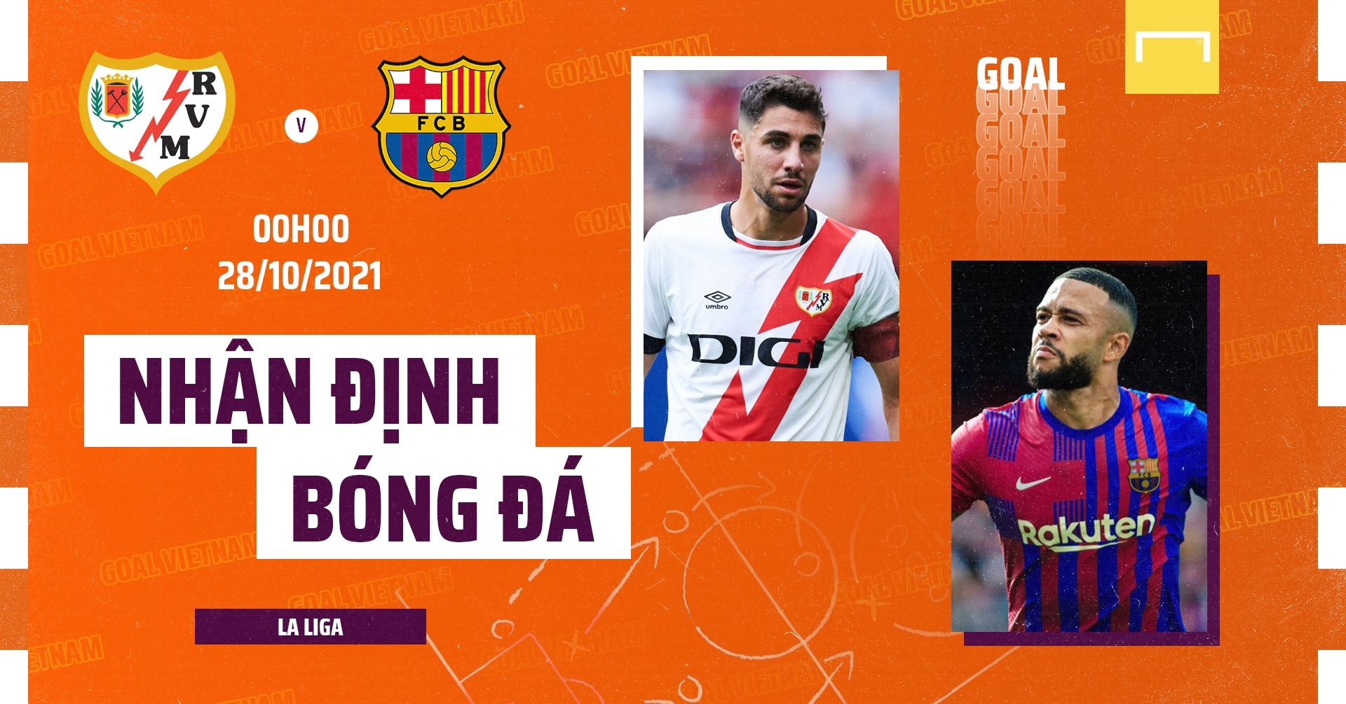 Preview Rayo Vallecano vs Barcelona La Liga GFX