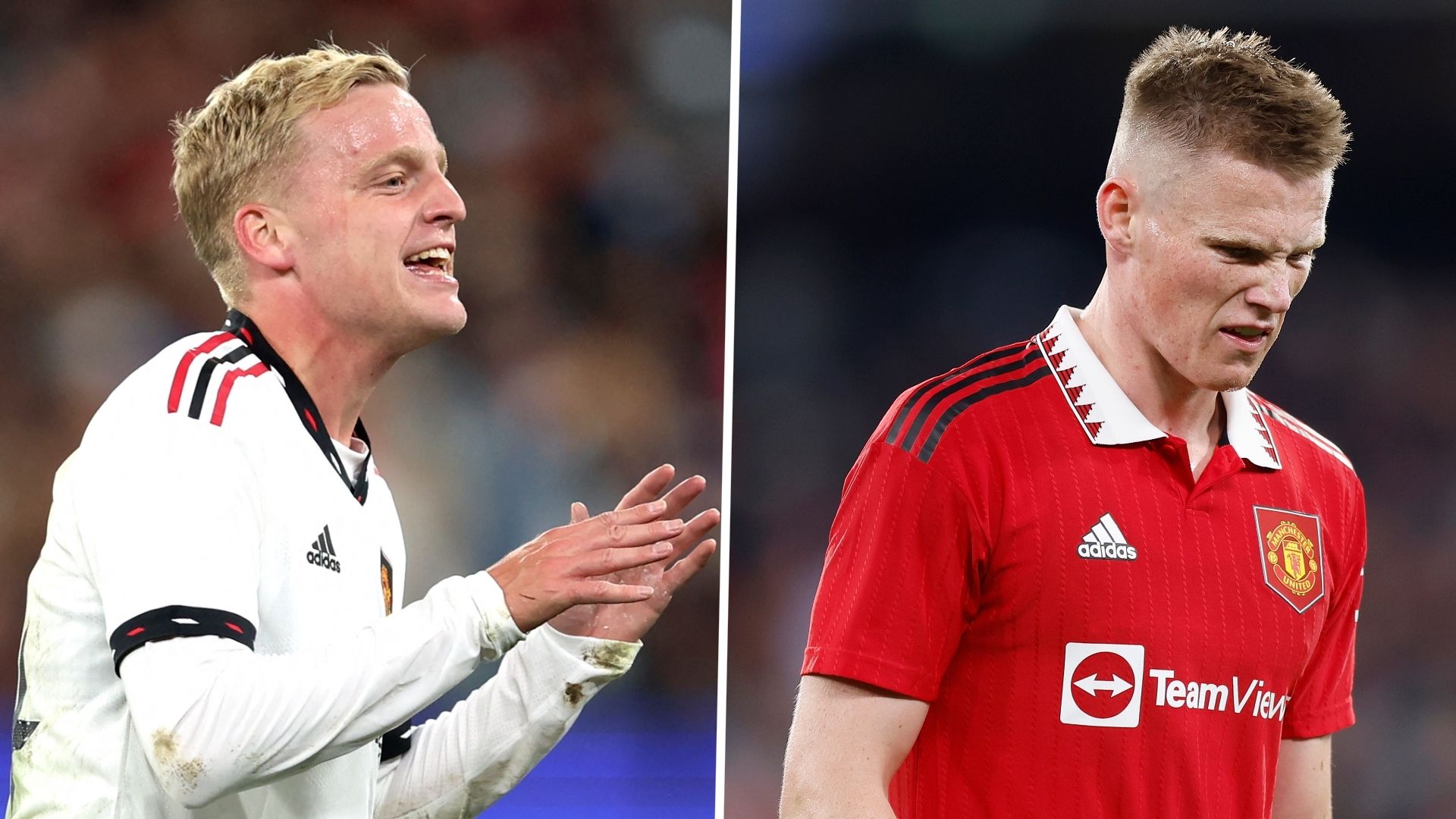 Donny van de Beek Scott McTominay Man Utd GFX