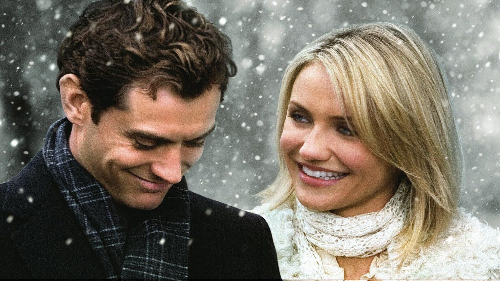 Jude Law and Cameron Diaz in The Holiday (2006).