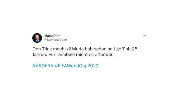 Netzreaktionen Argentinien Frankreich