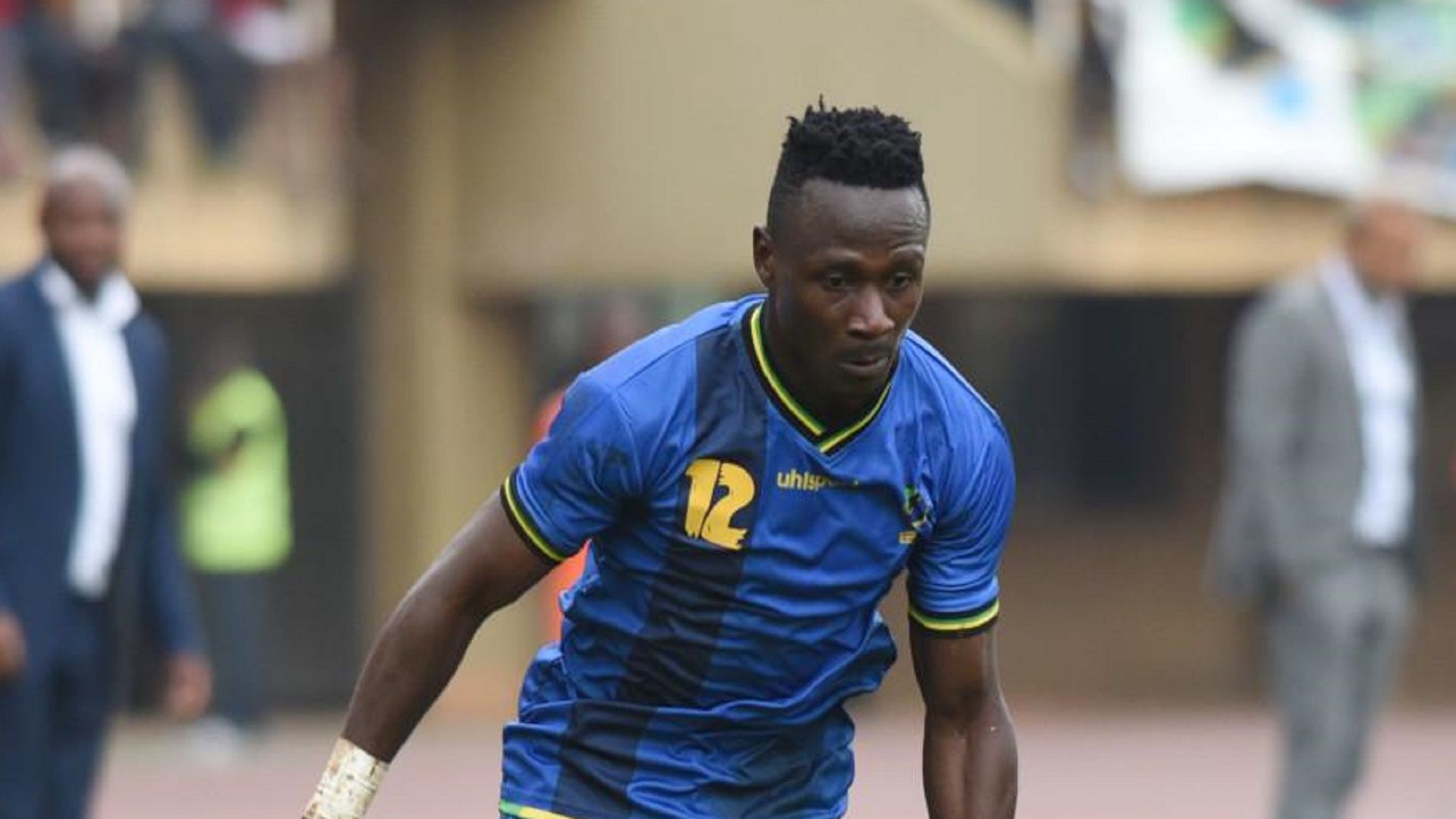 Simon Msuva of Tanzania in action during the 2019 Afcon Qualifiers