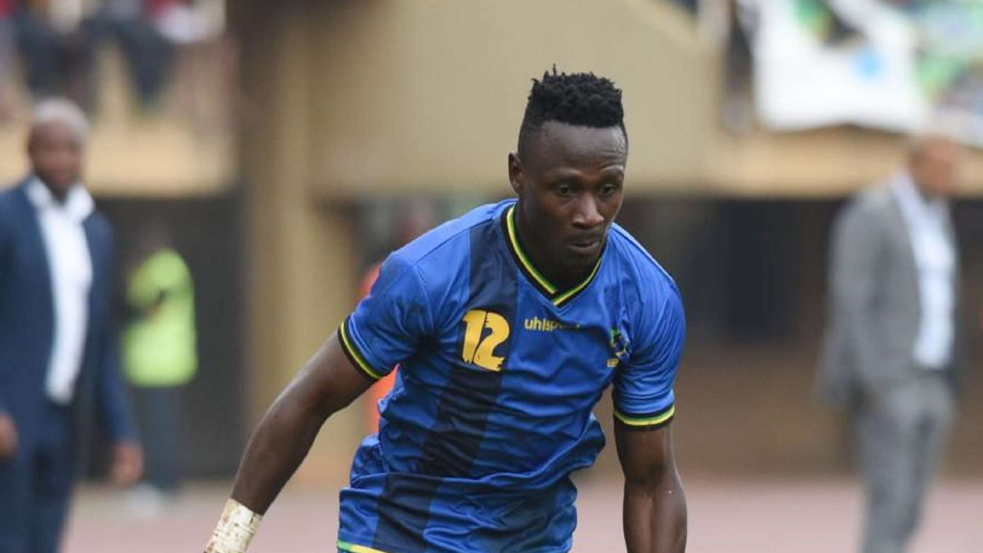 Simon Msuva of Tanzania in action during the 2019 Afcon Qualifiers