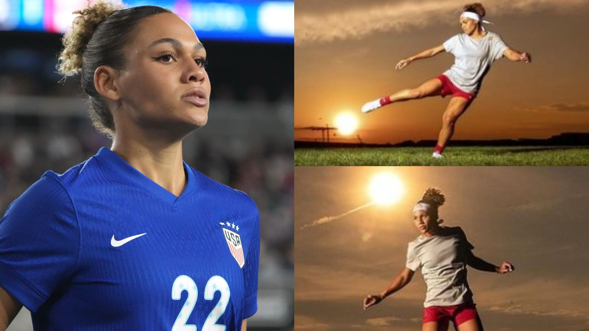 Trinity Rodman sun football