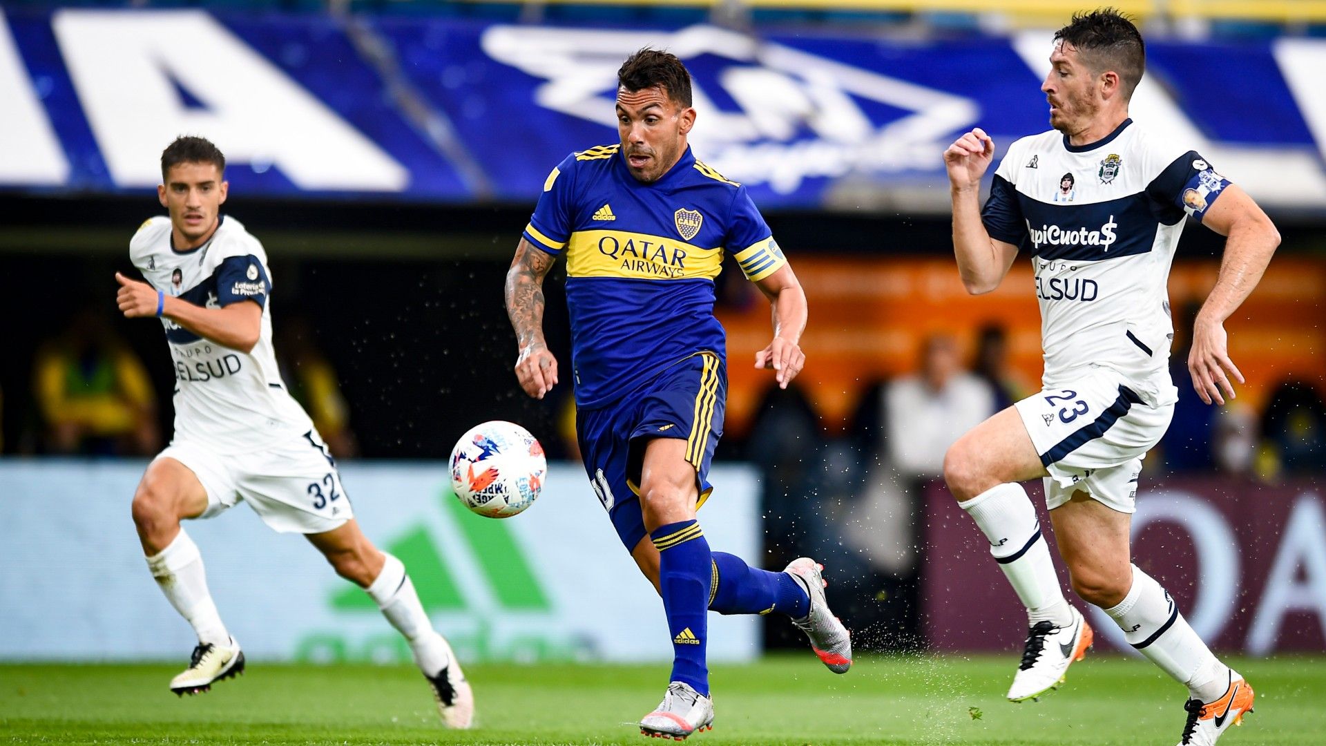 Carlos Tevez Boca Gimnasia Copa de la Liga Profesional 14022021