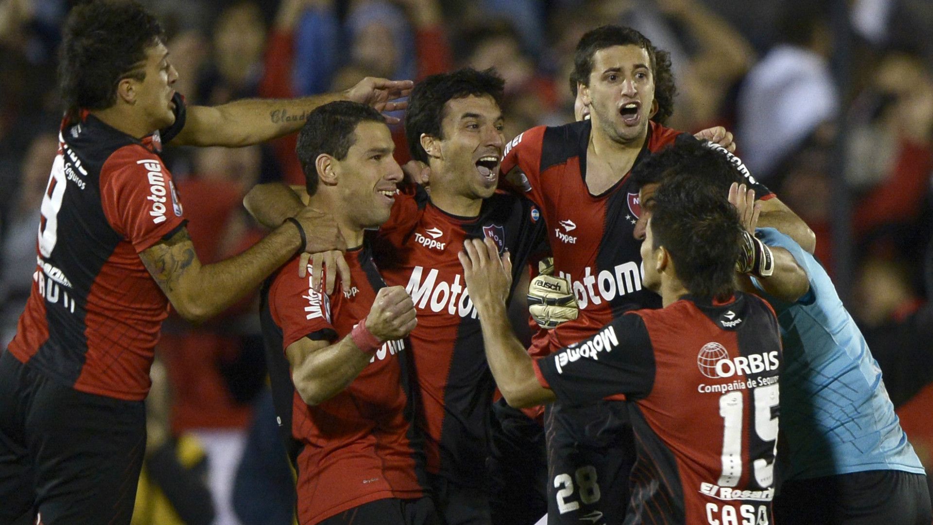 Maxi Rodriguez Ignacio Scocco Milton Casco Newells Boca Copa Libertadores 2013