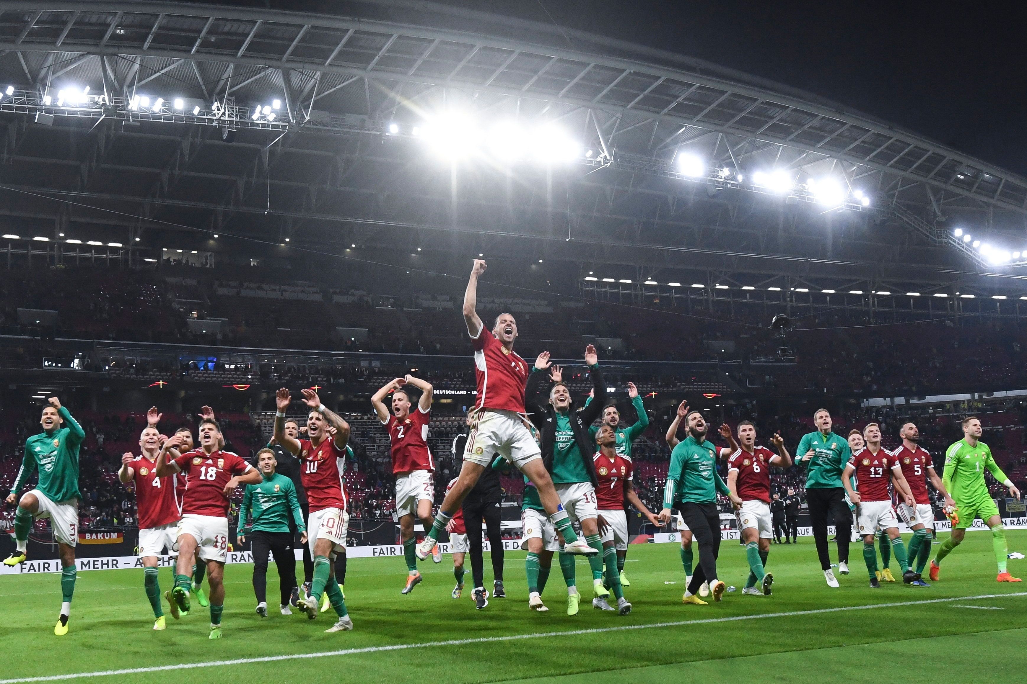 Németország-Magyarország (középen: Szalai Ádám)