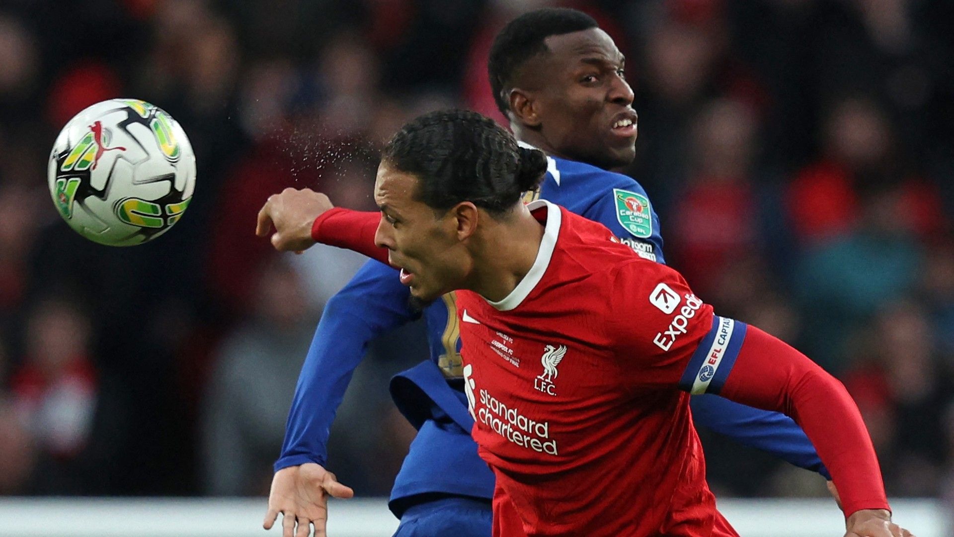 Virgil Van Dijk Liverpool Carabao Cup 2024