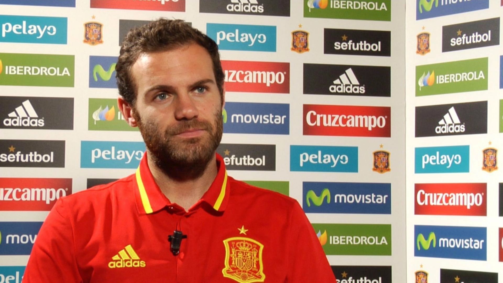 Juan Mata, Spain and Manchester United player, during the exclusive interview with Goal