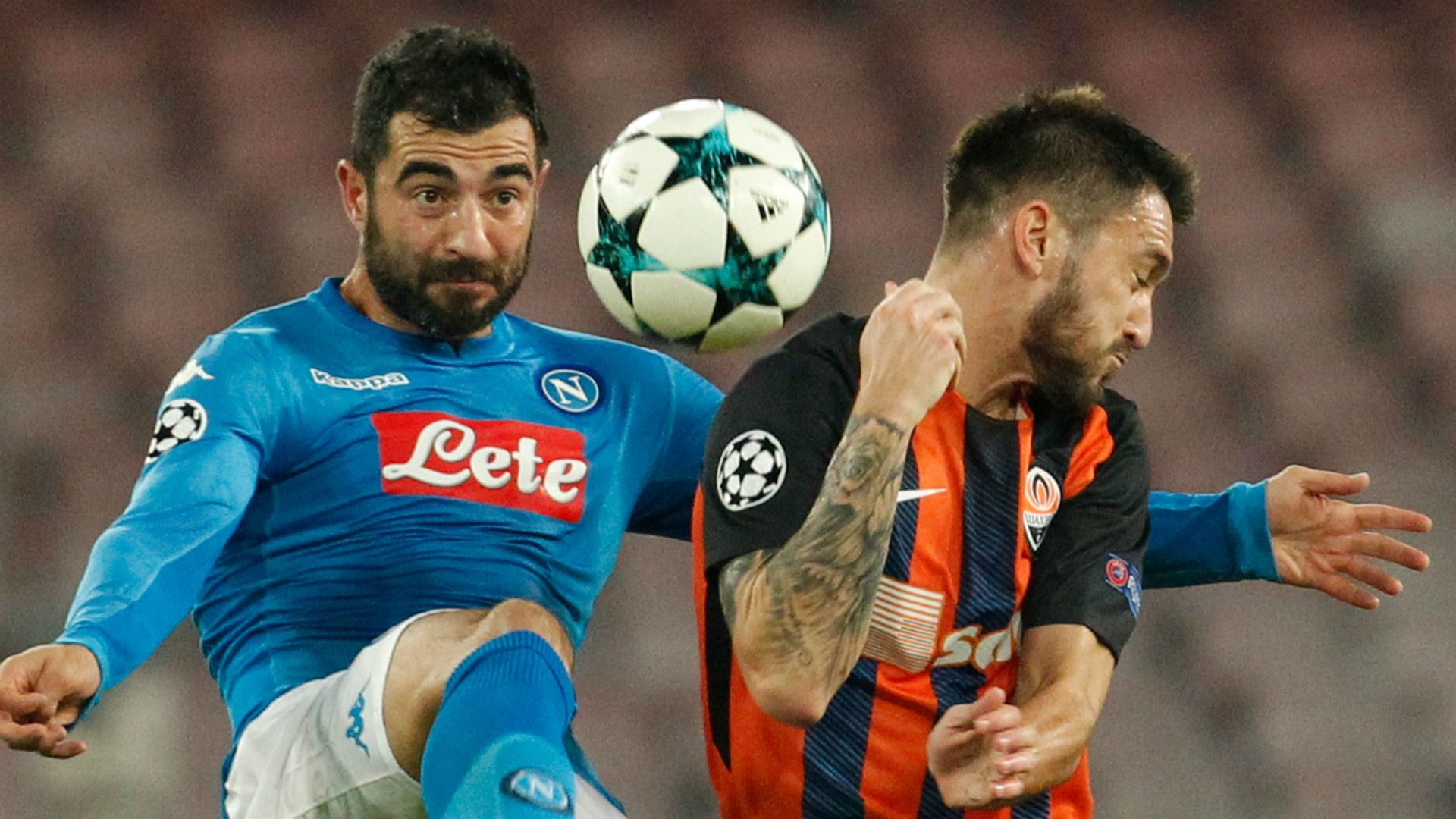 Albiol Napoli Shakhtar Champions League