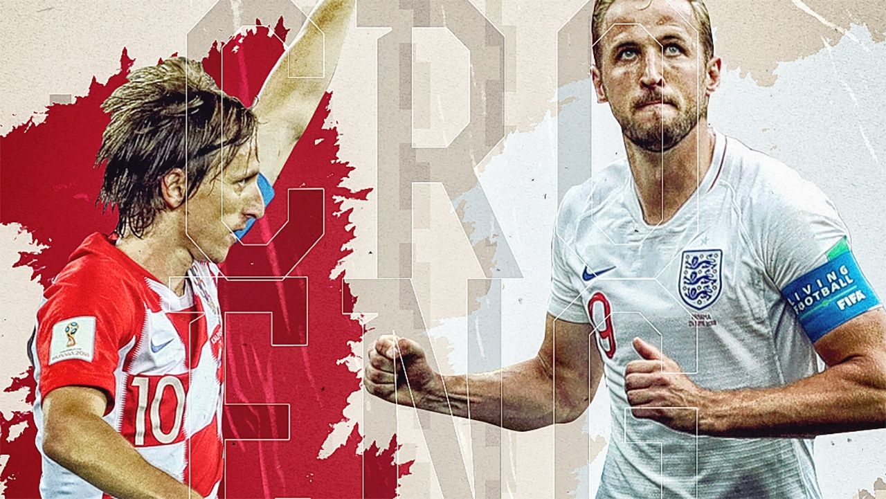 GFX Croatia England World Cup 2018