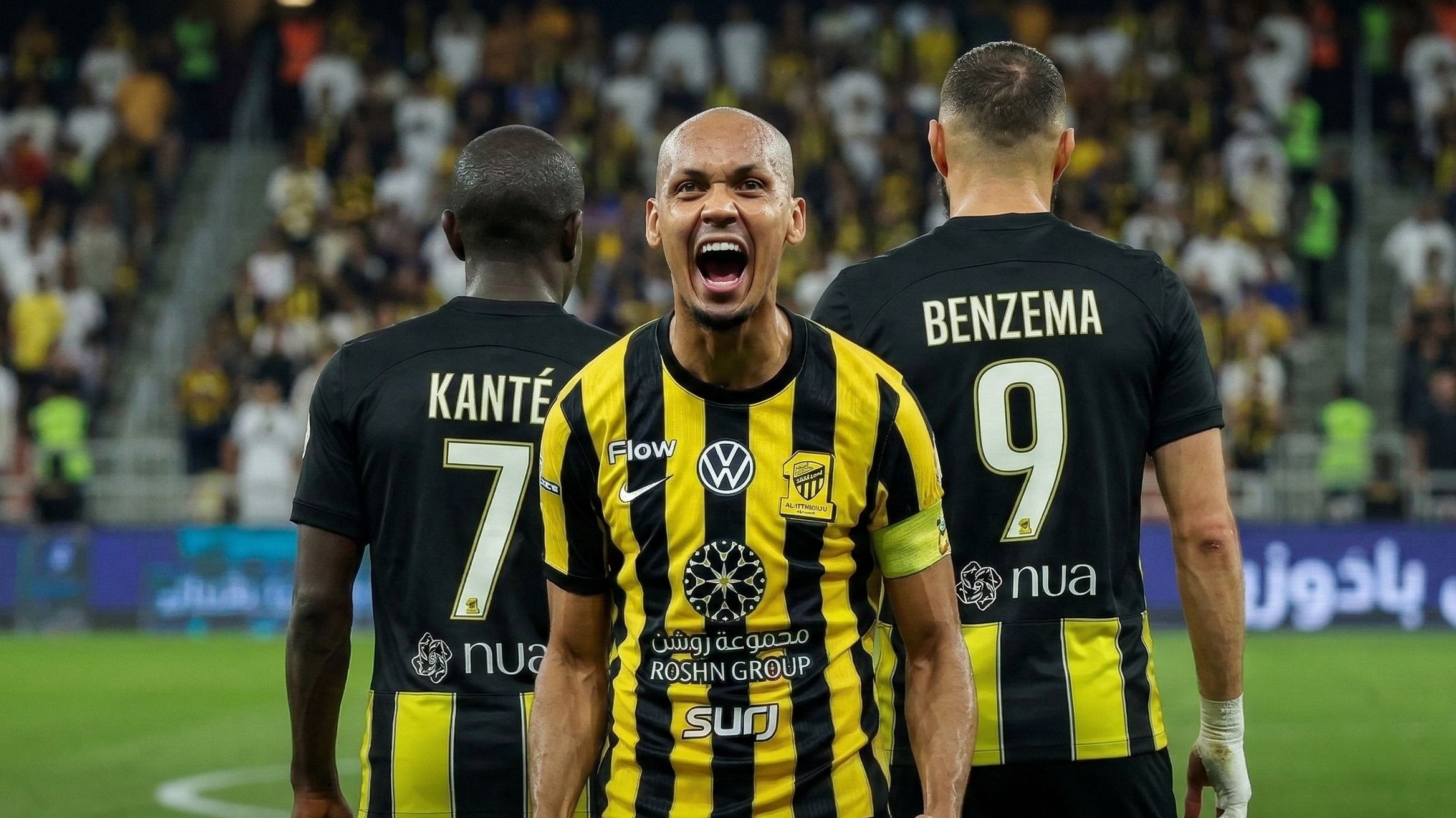 Fabinho Kante Benzema Ittihad (Goal Only)