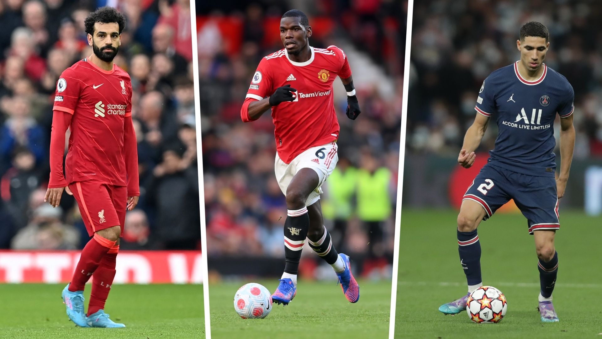 Pogba, Salah, Hakimi