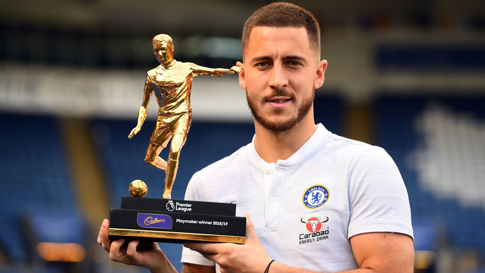 eden hazard 2019 2018/2019 playmaker of the year carabao chelsea fc mai