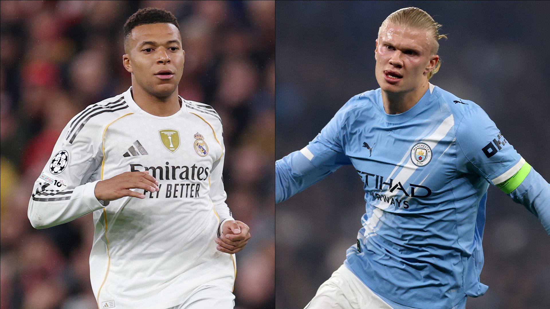 Kylian Mbappe Real Madrid Erling Haaland Man City