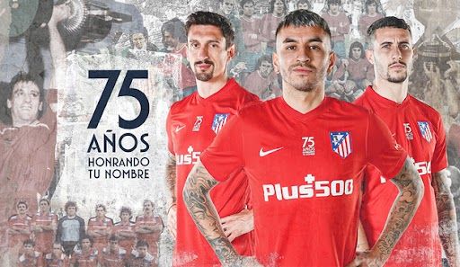 Atlético de Madrid camiseta roja