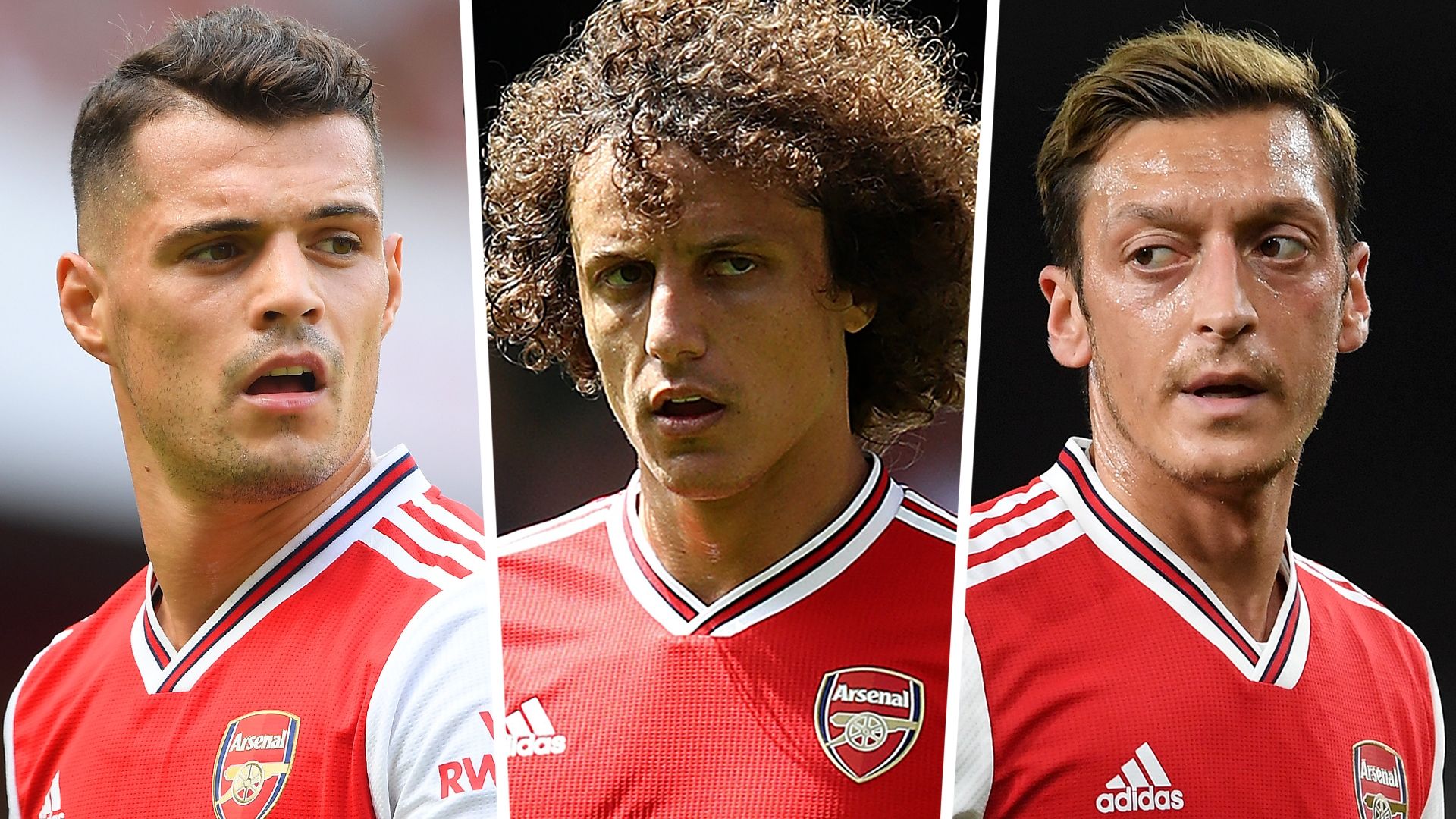Granit Xhaka Mesut Ozil David Luiz Arsenal 2019-20
