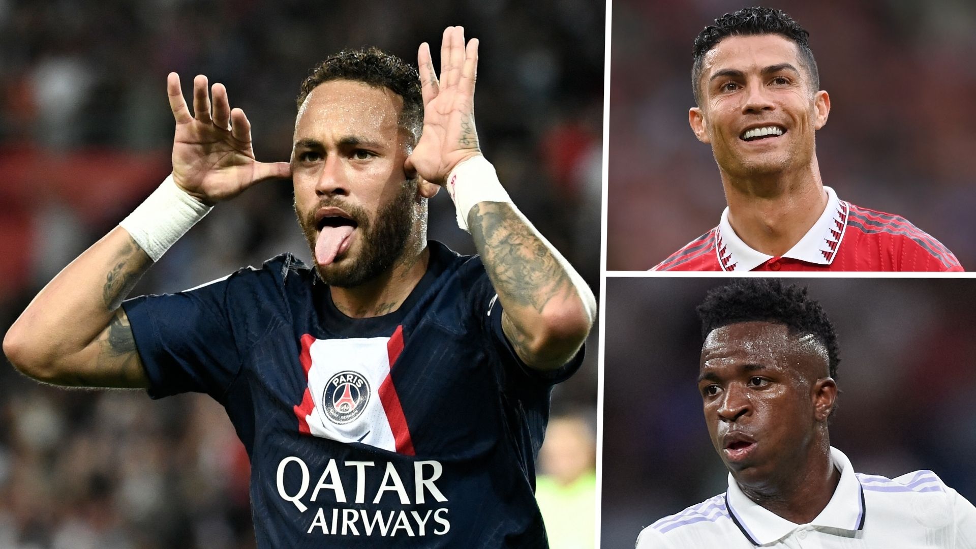 Neymar Cristiano Ronaldo Vinicius Jr 2022-23