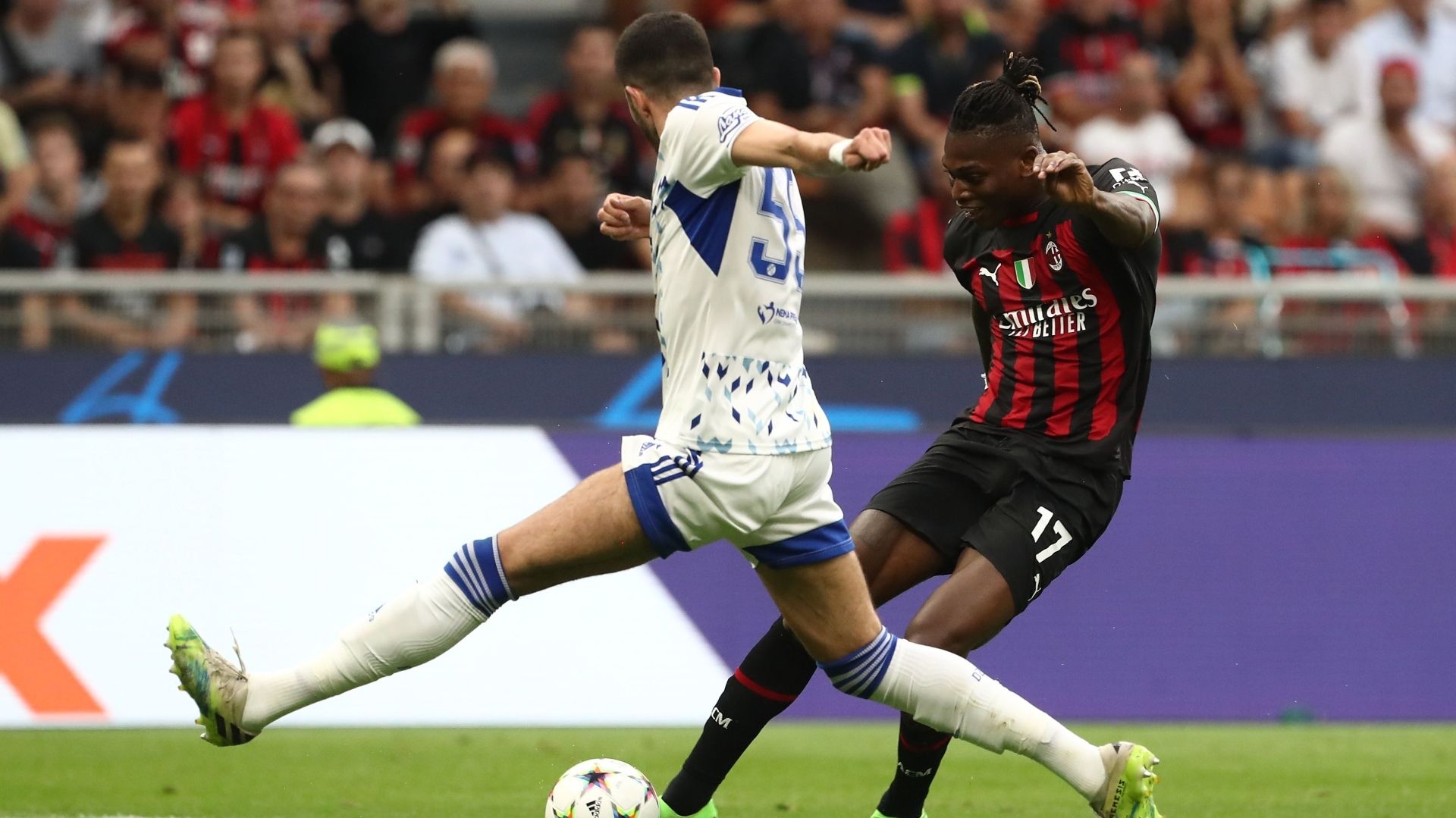 Rafael Leao Milan Dinamo Zagreb Champions League 14092022