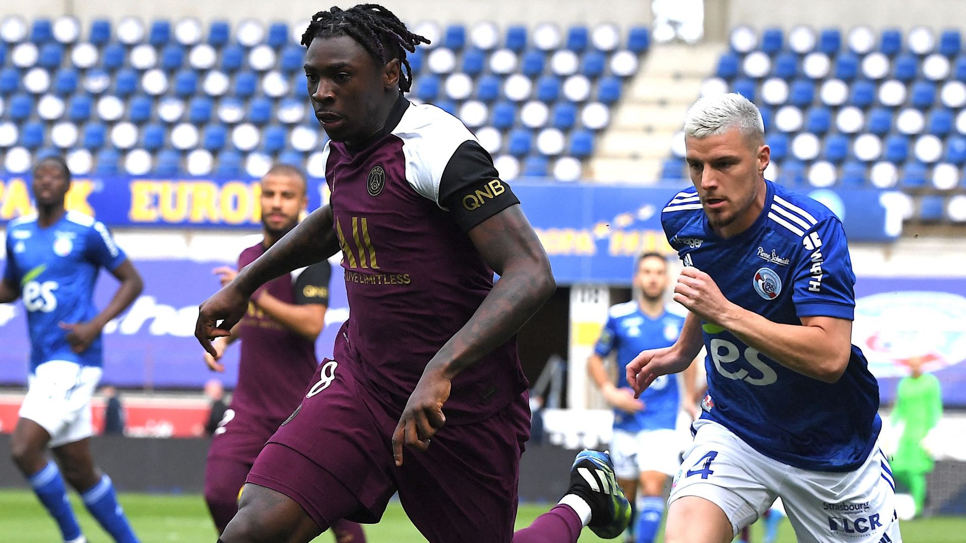 Moise Kean Strasbourg PSG Ligue 1 10042021