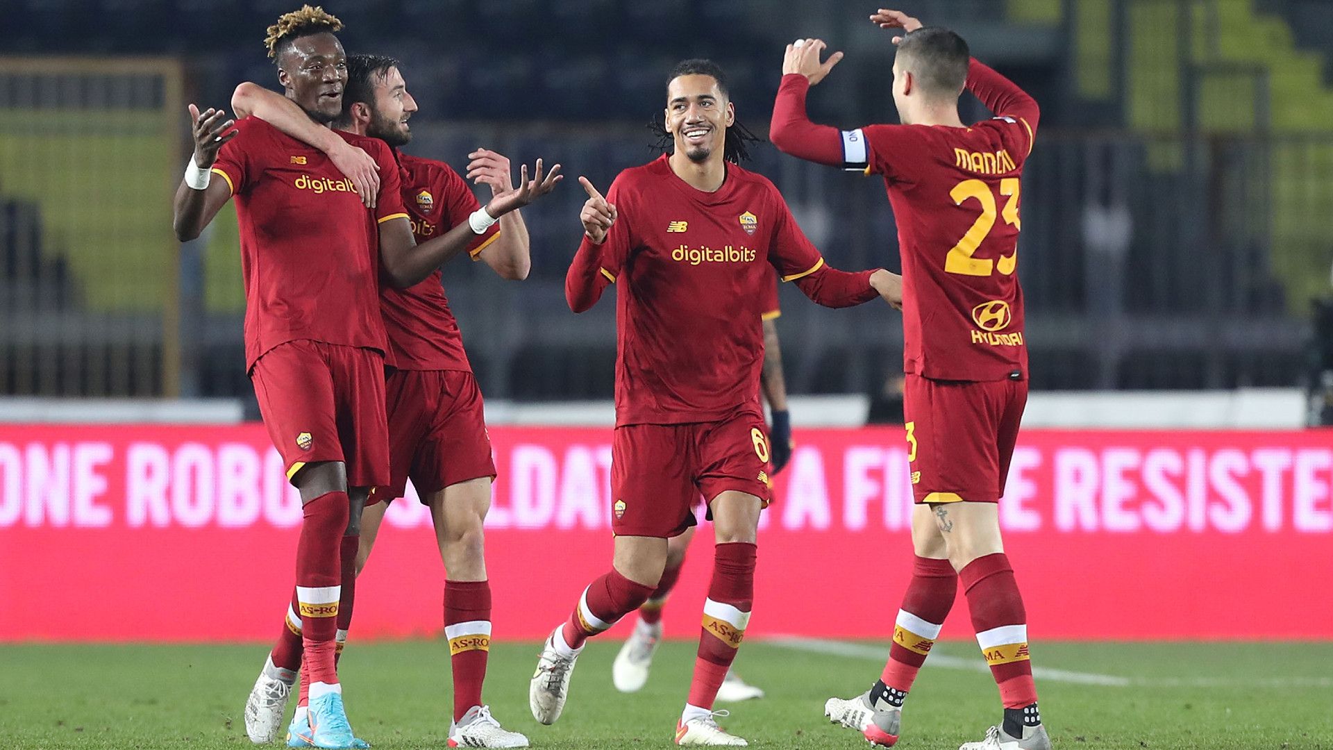 Abraham celebrate Empoli Roma Serie A 23012022