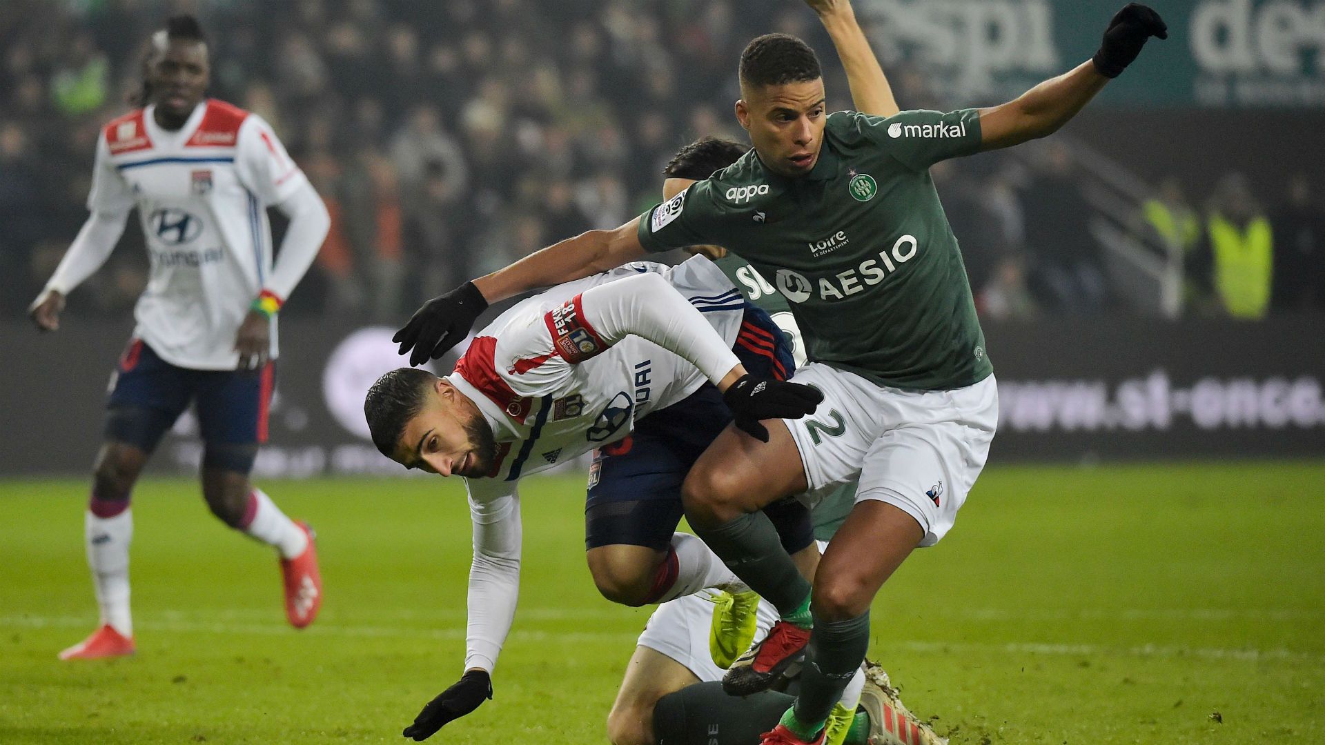 Kevin Monnet-Paquet Nabil Fekir Saint-Etienne Lyon Ligue 1 20012019
