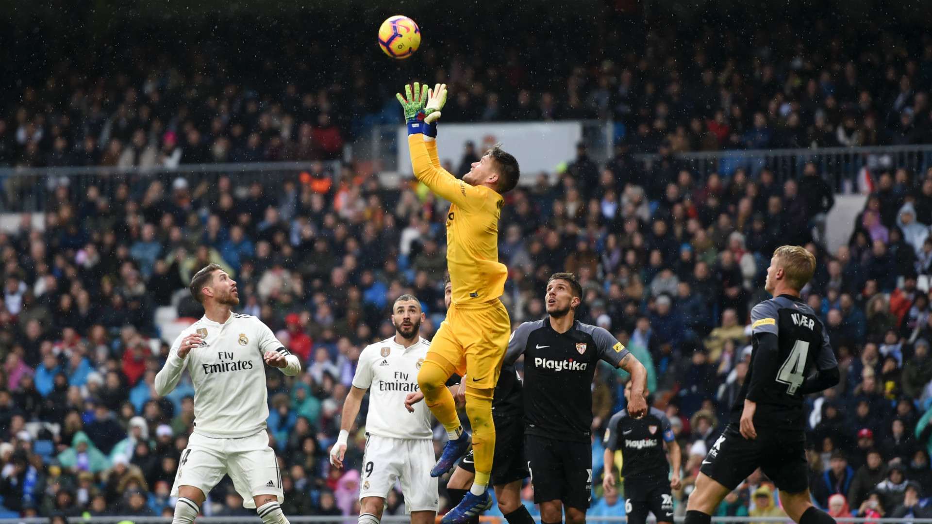 SERGIO RAMOS VACLIK REAL MADRID SEVILLA LALIGA