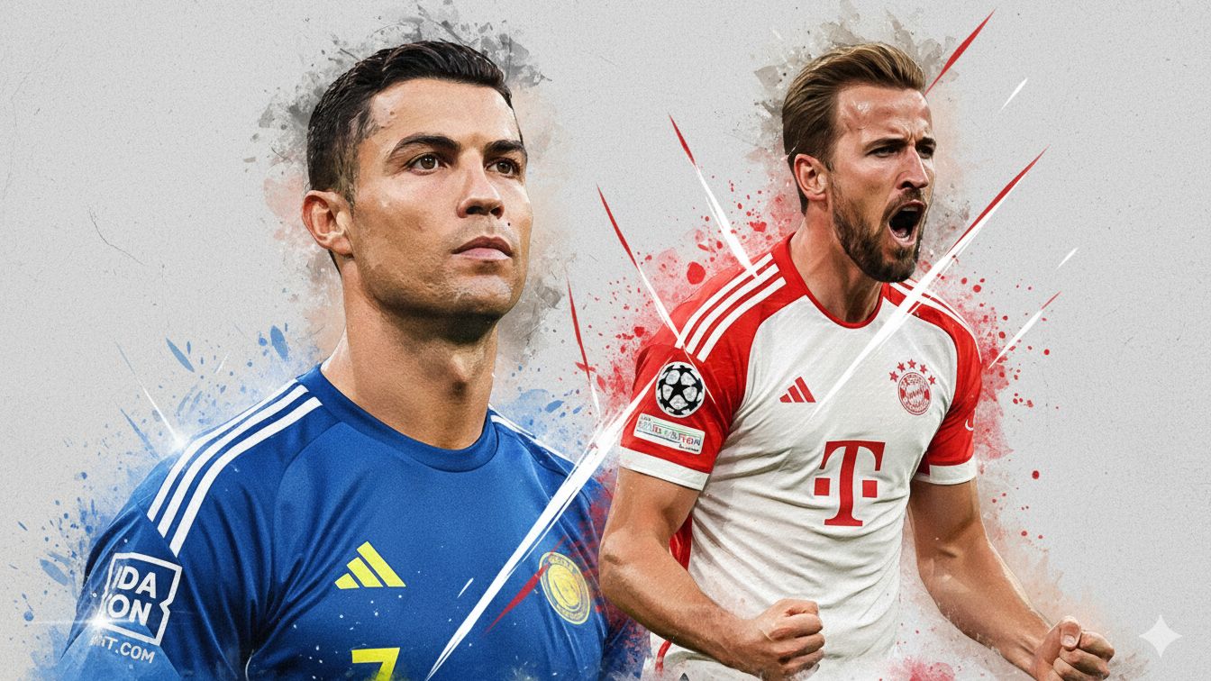 Cristiano Ronaldo Harry Kane GFX