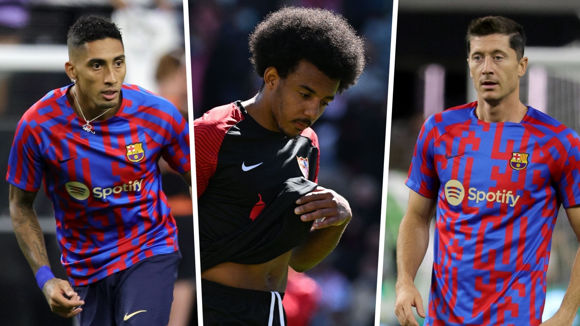 Raphinha Kounde Lewandowski