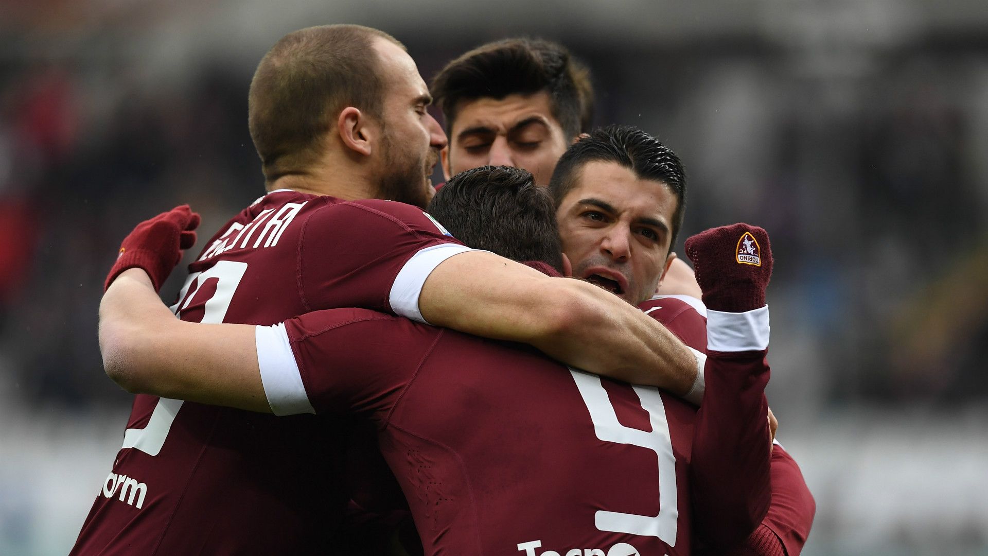 Torino celebrating vs Pescara Serie A 2017/02/12
