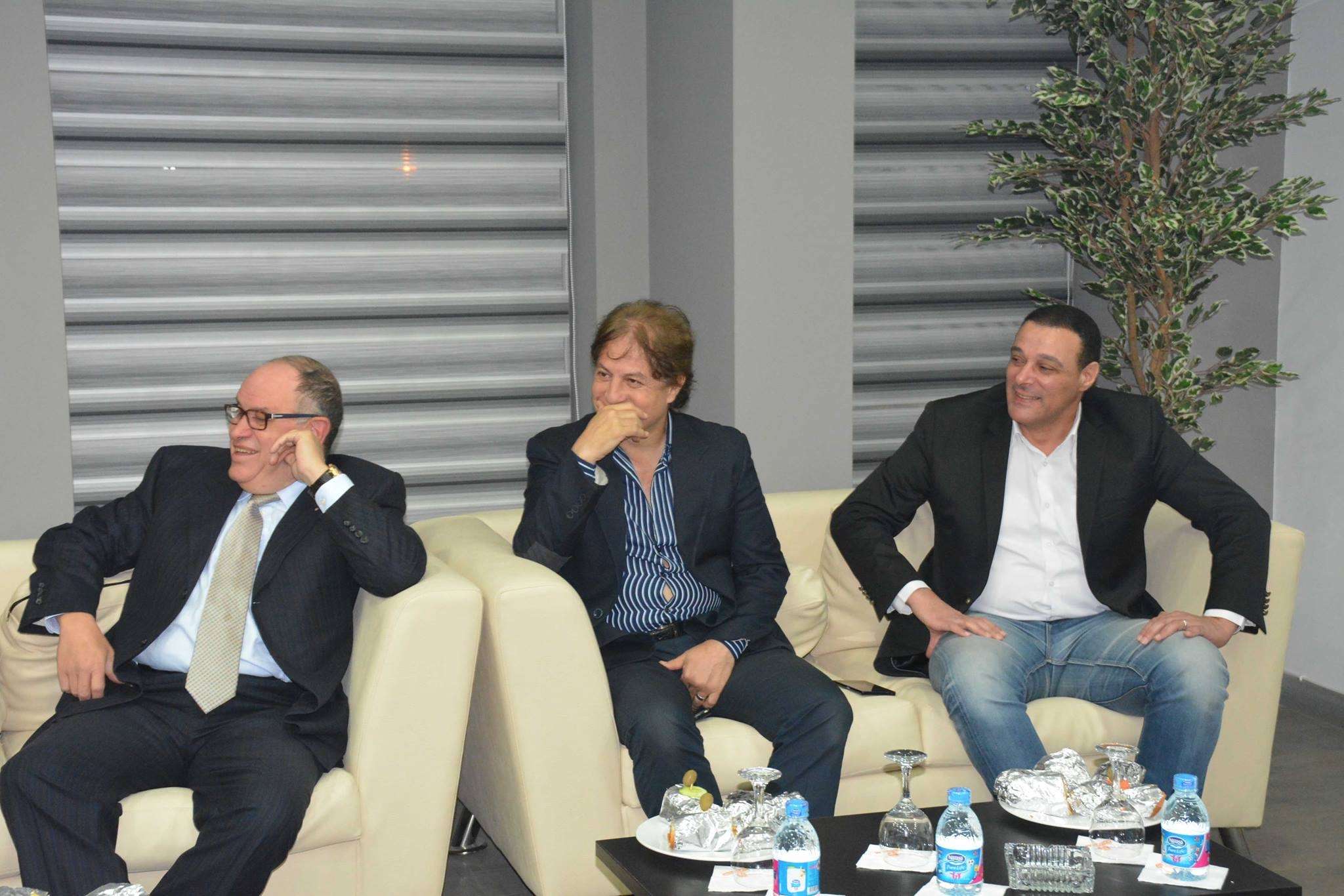 Meeting of the Football Association in the presence of Murtada Mansour Zamalek president and Mahmoud Taher Al-Ahly president