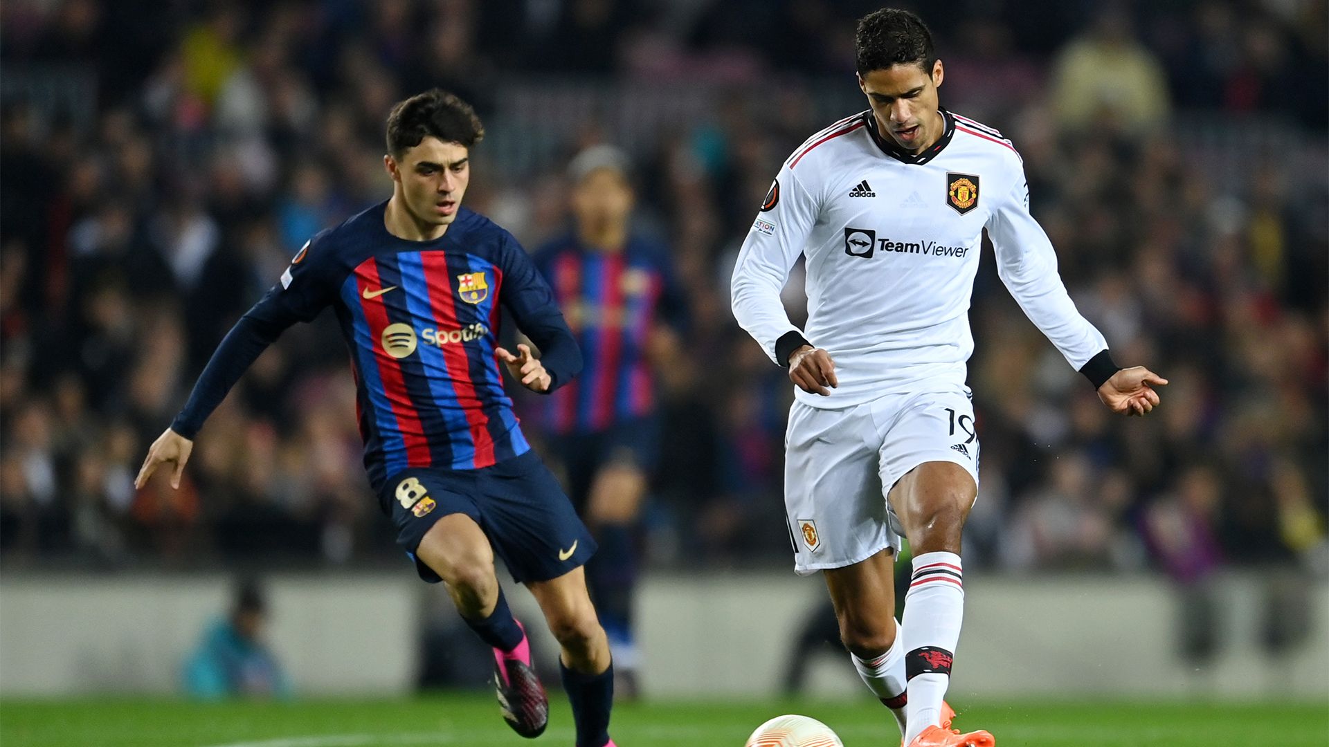 Raphael Varane Pedri Manchester United Barcelona 2022-23