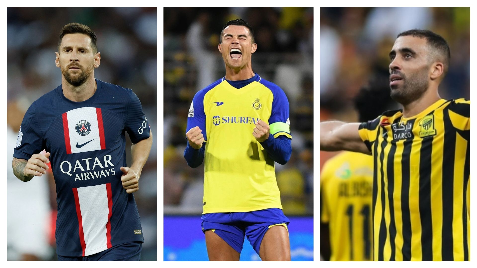 Cristiano Ronaldo - Lionel Messi - Abderrazak Hamdallah