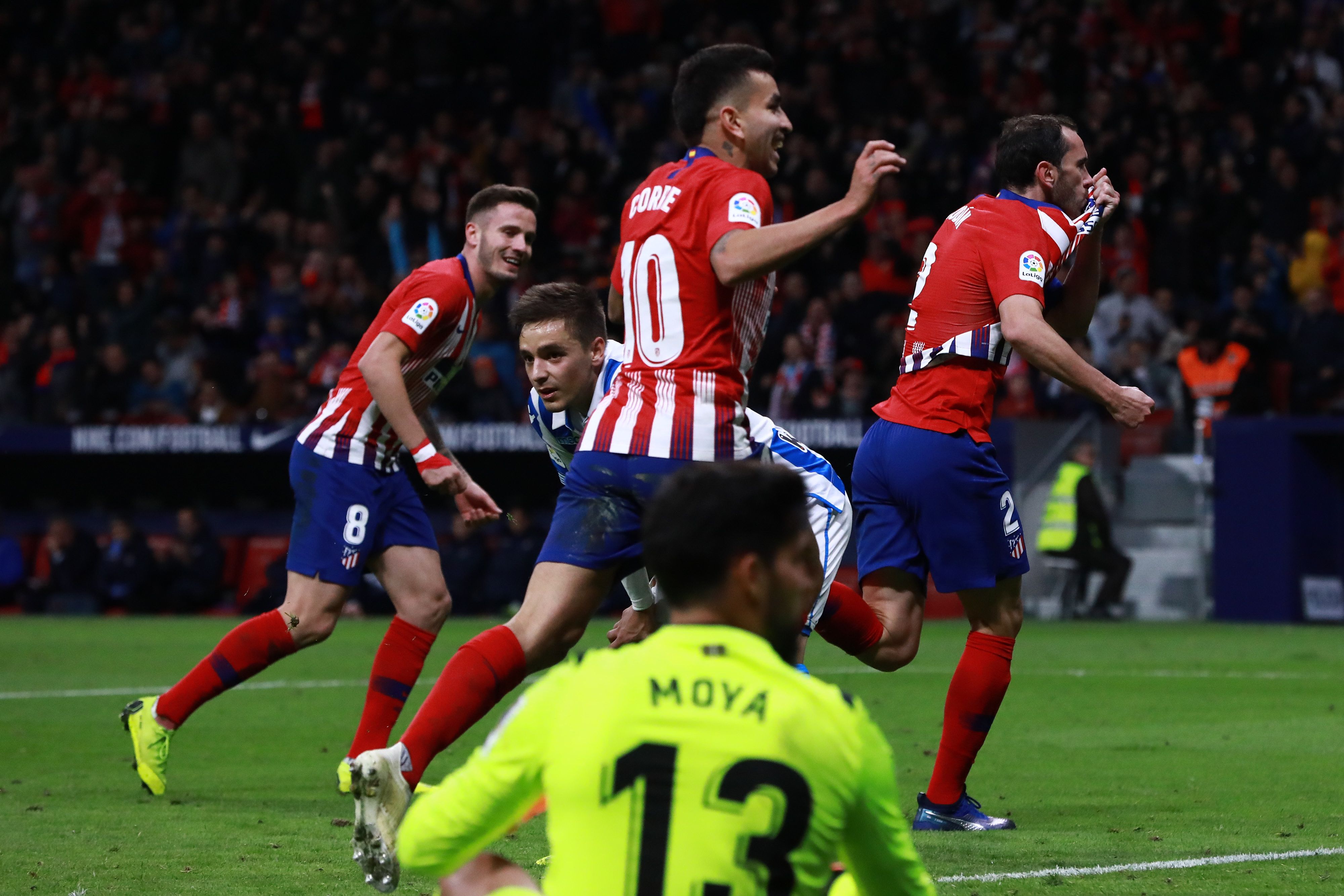 DIEGO GODIN ATLETICO MADRID REAL SOCIEDAD LALIGA