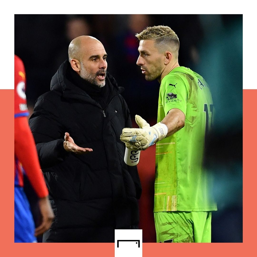 Vicente Guaita Pep Guardiola Manchester City Crystal Palace GFX 