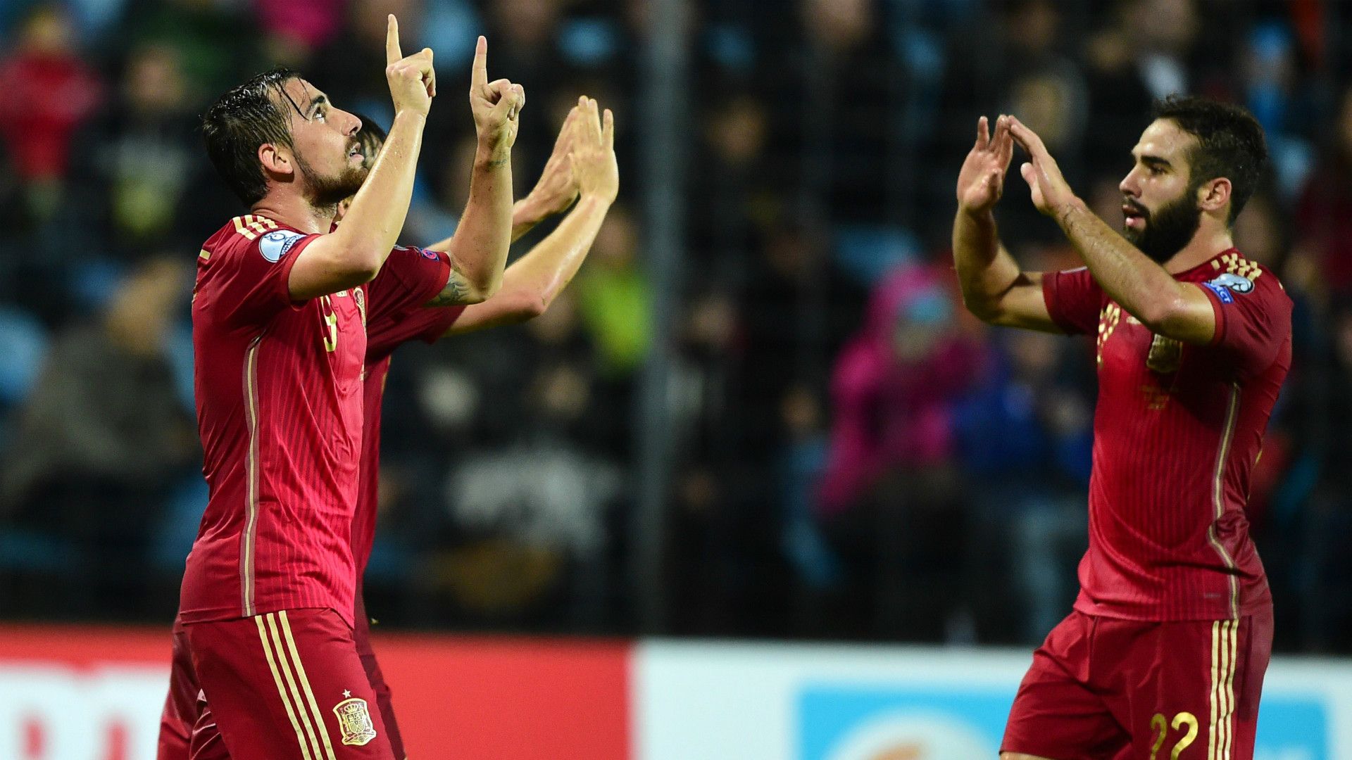 Luxembourg Spain Euro 2016 Paco Alcacer Dani Carvajal 121014