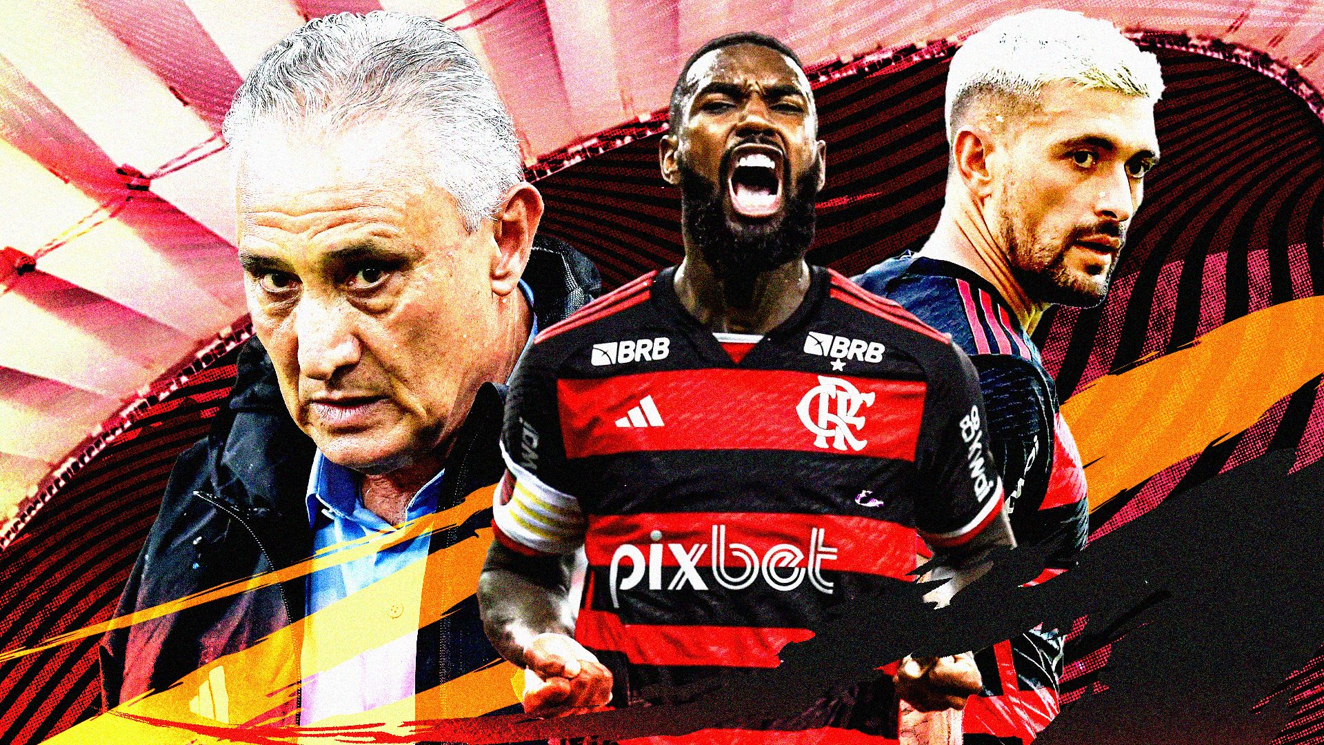 GFX Tite Gerson Arrascaeta Flamengo