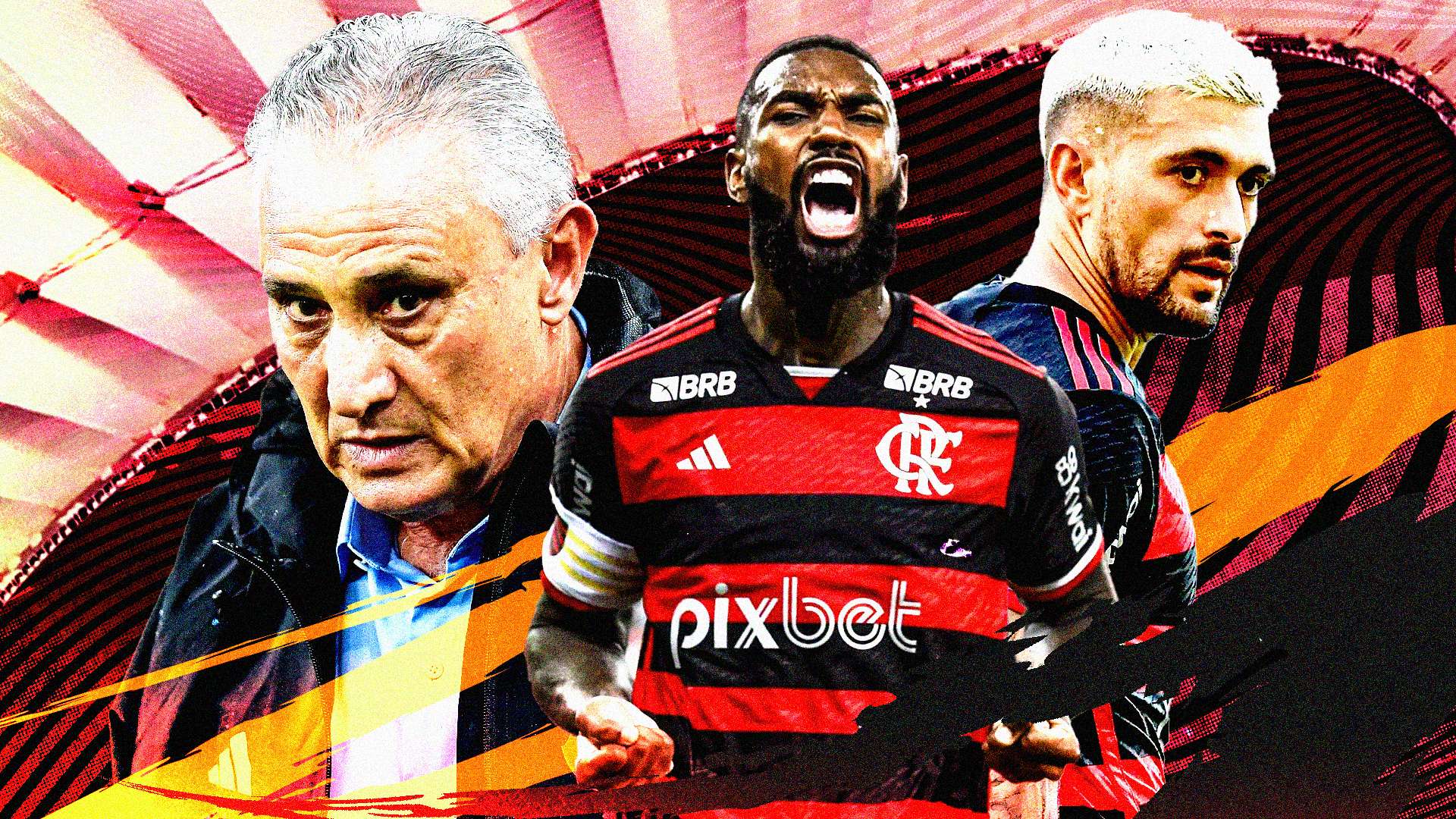 GFX Tite Gerson Arrascaeta Flamengo
