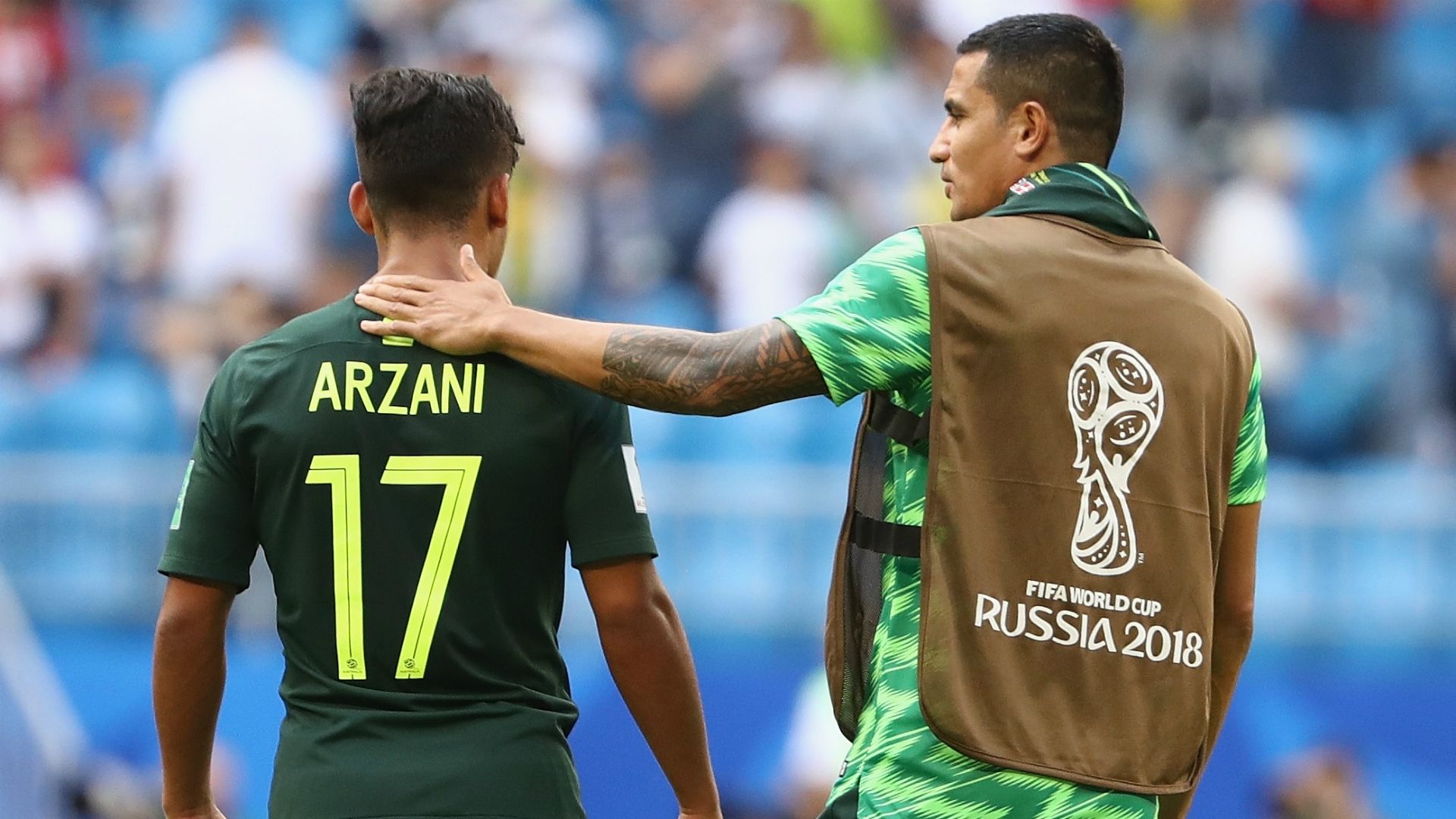 Daniel Arzani/ Tim Cahill Socceroos